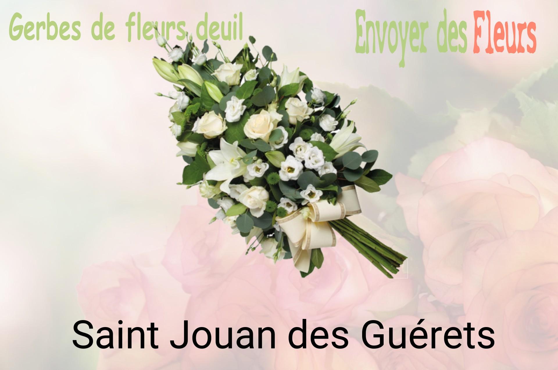 Gerbe de fleurs de deuil livrée à Saint-Jouan-des-Guérets